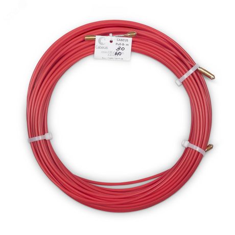 Устройство для протяжки кабеля в стояках и трубах межэтажных конструкций мини УЗК бухте, 30м (диаметр стеклопрутка 6 мм) - Pull-B-6-30m Cabeus 9786c