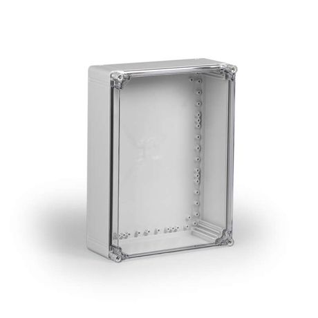 Корпус Cubo O 300 x 400 132 мм, глухая стенка, прозрачная крышка, PC, IP 66/67 - OPCP304013T Ensto