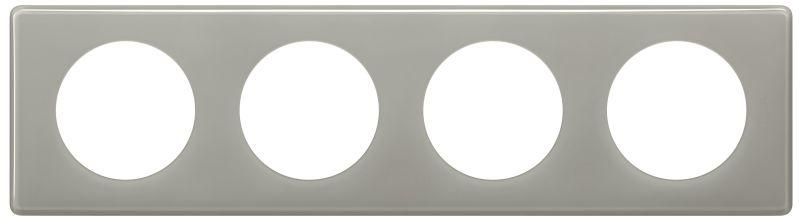 Рамка 4-м Celiane сер. глянец Leg 066604 Legrand