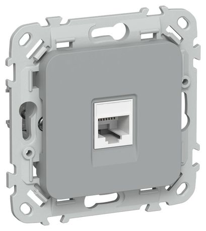 Розетка компьютерная СП FLITE РК6-1-0-ФлС RJ45 кат.6 UTP механизм сер. IEK FI-K12-2-K03 IEK арт. FI-K12-2-K03