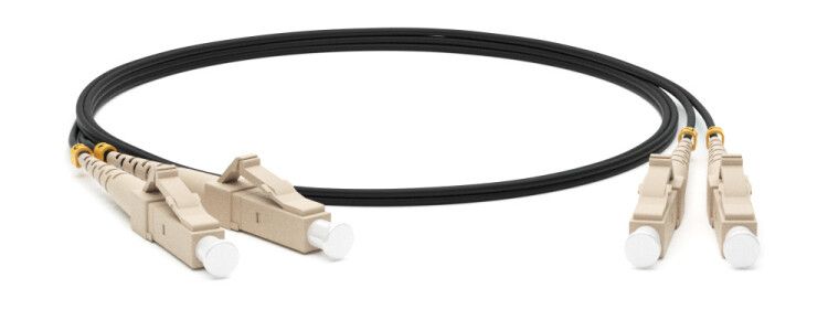 Патч-корд FC-D2-50-LC/PR-LC/PR-H-2M-LSZH-BK волоконно-оптический (шнур) MM 50/125, LC-LC, 2.0 мм, duplex, LSZH, 2 м, черный | 225288 Hyperline