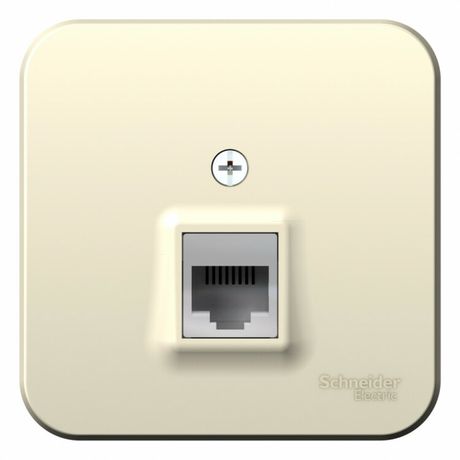 Розетка компьютерная 1-м ОП Blanca RJ45 кат.5E с изолир. пластиной молочн. SE BLNIA045002 APC