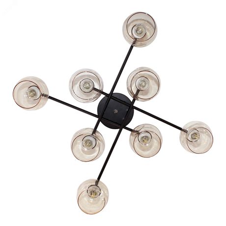 Светильник 11271В-4/8 черн. (Плафон 8268) НПБ 01-8х60-109 Е27 ИУ потолочный - 1005404861 Элетех