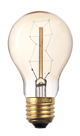 Лампа накаливания ЛОН 40Вт Е27 230В RETRO A60 GOLD | 2858269 Jazzway