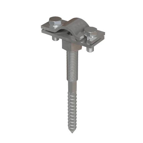 Держатель вкручиваемый для прутка d6-10мм со шпилькой М8 L80мм DPV-SM8-80-D6-10 TD КМ MA0716 КМ-Профиль