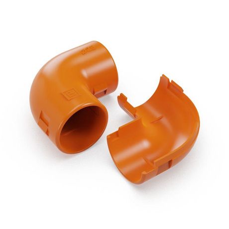 Соединитель угловой разборный оранжевый d25 мм (30шт/480шт уп/кор) | PR13.1207 Промрукав Строитель