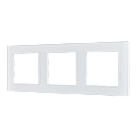 Рамка стеклянная FRM-GLARE-GS-3-WH Arlight 043799
