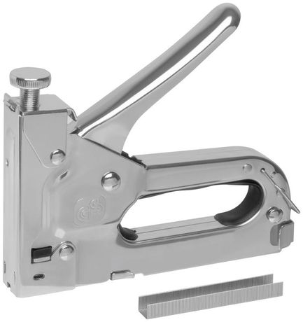 Степлер для узких скоб ''тип 53'' 4-14 мм, с регулировкой силы удара, металлический корпус - 32145 РОС