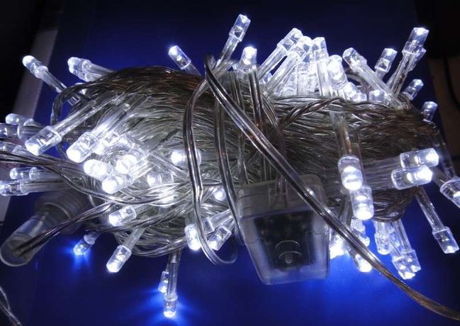 Гирлянда "Сосульки" OIC100LSE-W-TI4 2м 120 бел. светодиодов с доп. подключением до 20 мод. IP54 SHLights 4607144114059