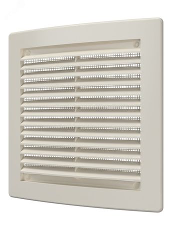 Решетка вентиляционная вытяжная, из ABS пластика 150х150, цвет Слоновая кость - 1515РЦ Ivory ЭРА 18020