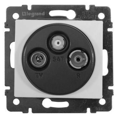Розетка телевизионная TV/R/SAT Valena с топологией "звезда" механизм алюм. (блист.) IEK 694375 Legrand (группа IEK)