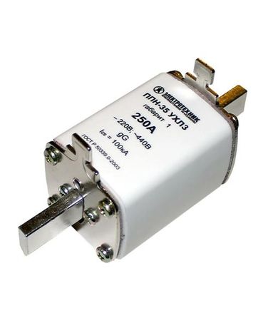 Плавкая вставка ППН-35 УХЛ3, 63А, габарит 1, IP00 (ЭТ) | ET522690 Электротехник