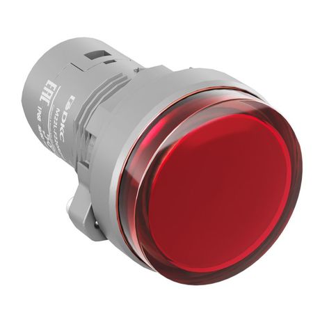 Сигнальная лампа со встроенным диодом 220В, красная, зажим Push-In - M22L-F220RPU ДКС DKC (ДКС) арт. M22L-F220RPU