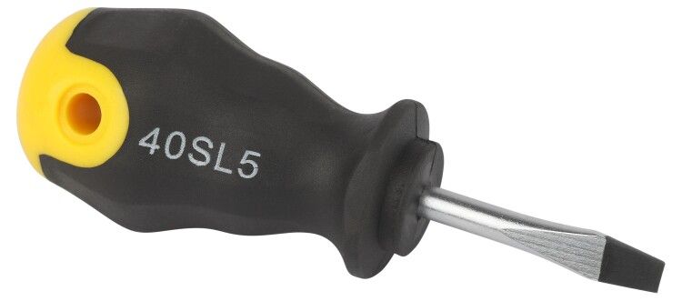 Отвертка шлицевая SL5х40 мм двухкомпонентная рукоятка - Б0055860 ЭРА