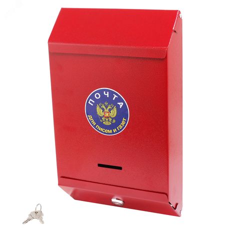 Ящик почтовый с замком (красн. шагрень) - 8575 ПТК