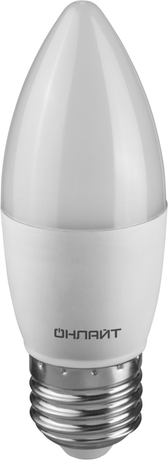 Лампа светодиодная 90 455 OLL-C37-15-230-2.7K-E27-FR | 90455 ОНЛАЙТ Navigator 32071