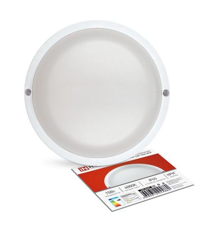 Светильник светодиодный герметичный СПП 1540-КРУГ 15Вт 4000К 1350Лм IP65 140мм IN HOME - 4690612044880