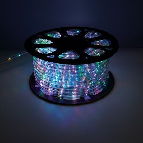 Дюралайт светодиодный LED-R2W 2-х жильный, RGB 1,44Вт/м 24LED/м 50м 230V | 41031 Feron