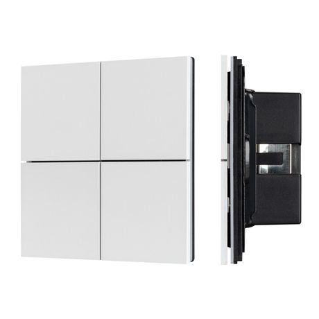 Панель кнопочная KNX-304-23-IN White (BUS, Frameless) (IARL, IP20 металл, 2 года) - 038365 Arlight