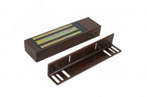 Замок электромагнитный с датчиком холла, алюминиевый корпус, уголок в комплекте, цвет коричневый. - ML-395K без эл AccordTec AT-04386