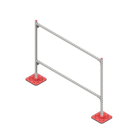 Конструкция опорная для горизонт. прямоугольн. воздуховодов и метал. лотков кабеленесущих систем TECHNORAPTOR FOOT 2000х1500 HD КМ TR0297 КМ-Профиль