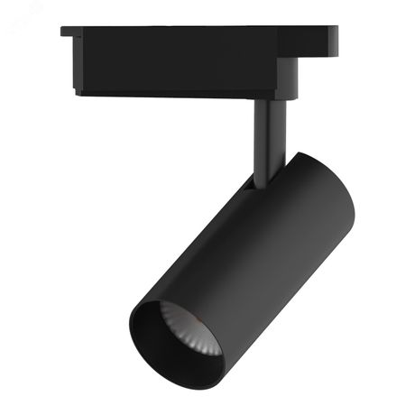 Светильник светодиодный трековый на шинопровод ДПО 12 Вт 950 лм 4000К AC 220В Черный IP20 D100х190мм однофазный угол 24 грд Track Gauss - TR065