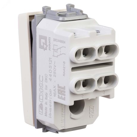 Инвертор модульный 1-кл. 1мод. Avanti "Ванильная дымка" 16А беж. DKC 4405121 ДКС