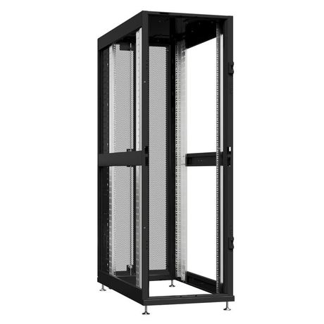 Шкаф серверный 45U 600х1200 передняя дверь: без. задняя двустворчатая перфорированная IP20. боковые панели: цвет: черный RAL9005 - NS 6245.9040 SYSMATRIX