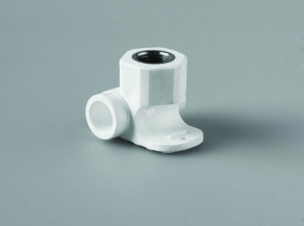 Водорозетка проходная 20 х 1/2' полипропиленовая PPR белая - PA13912 PRO AQUA