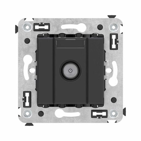 Розетка телевизионная оконечная TV СП Avanti "Черный матовый" DKC 4412523 ДКС