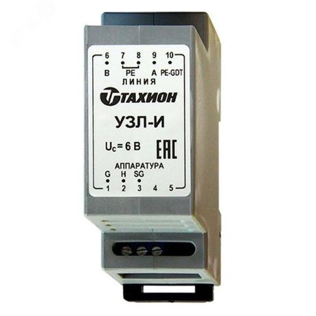 Устройство защиты линии интерфейса RS-485, - 55° +85°С, IP20, 89х58х35мм, на DIN-рейку (УЗИП, грозозащита) 20109 Тахион УЗЛ-И