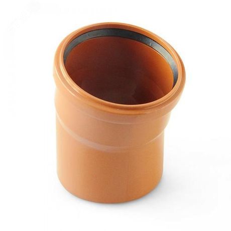 Отвод наружной канализации 110 мм. 15 градусов - 2491211 Хемкор