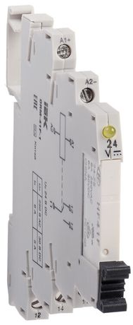 Интерфейсное реле ORM 1. 1NO+1NC. 12/24В DC - ORM-41F-1 IEK