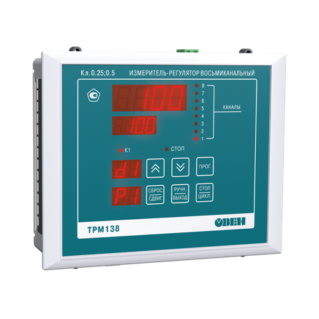 Измеритель-регулятор универсальный восьмиканальный ТРМ138-ИИРРРРРР.Щ7 | 37017 ОВЕН