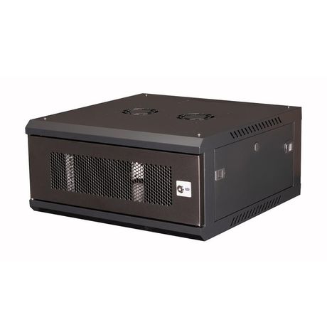 Шкаф телекоммуникационный настен. 19дюйм 4U 280х600х600мм дверь перфорация черн. Datarex DR-650101 Datarex арт. DR-650101