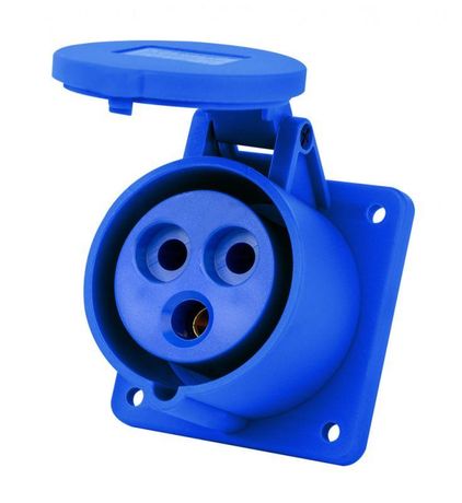 Розетка для скрытой проводки 2Р+РЕ 32А 220В IP44 РЩ-103 | 26261DEK DEKraft APC