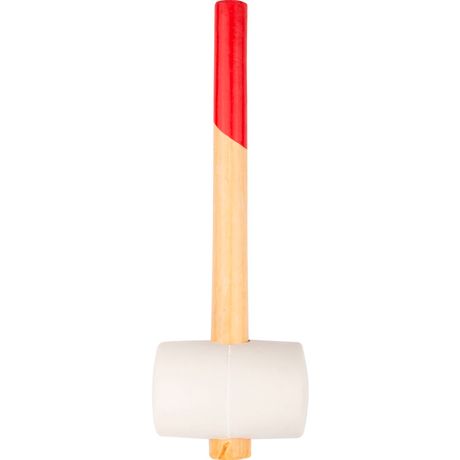 Киянка 80мм 900г деревянная ручка резинов. бел. КУРС 45335
