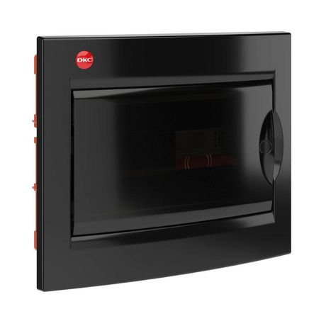 Щиток встраиваемый с дверцей 12 мод.,IP41, черный, клеммным блоком 63А | RB12B4TBD DKC ДКС