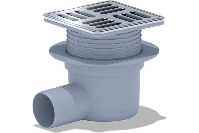 Трап горизонтальный регулируемый решетка нерж. сталь ВК ПП 100/100х50 АНИ TA5602 сер. RTP 11407