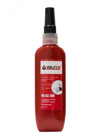 Клей-герметик анаэробный тюбик (100мл) (демонтаж с усилием) (96/12) син. VALFEX VF.43.100
