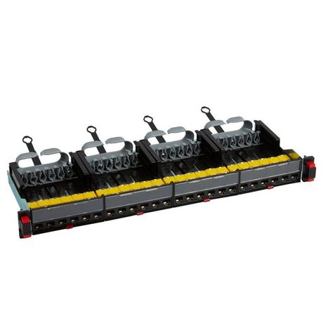 Патч панель укомплектованная 19дюйм 1U категория 6A UTP 24хRJ 45 Leg 033770 Legrand Legrand