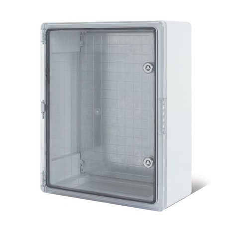 Корпус пластиковый ЩМПп с прозрачной дверцей и монтажной панелью 350х250х150мм, АБС, УХЛ1, IP65 | 11-0411 REXANT MEET