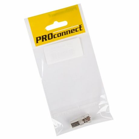 Переходник антенный, (штекер F - штекер TV), (1шт.) (пакет) PROconnect | 05-4361-4-7 MEET