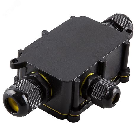 Водонепроницаемая cоединительная коробка STEKKER LD523 450V 140х78х36, черный | 49121 FERON
