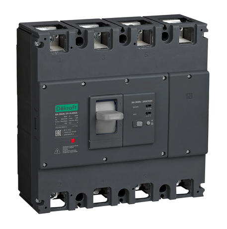 Выключатель автоматический силовой 3п 400А 70кА ВА-306Rc Sel 300/500/1000мА 0.4/0.5/1с DEKraft 28576DEK APC