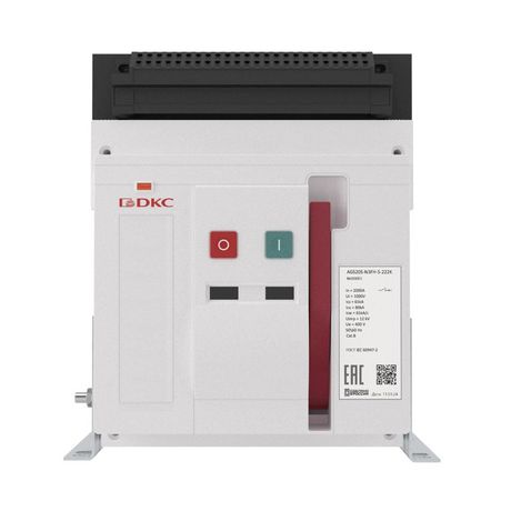 Выключатель нагрузки YON AGS10S-N3FH-0-222K 80кА типоразмер N фиксированый управление 220В AC горизонт. подключение DKC ДКС