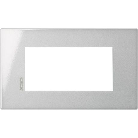 Рамка 4мод. Axolute Air декоративная итальянская модульность алюм. Leg BTC HW4804HC Legrand