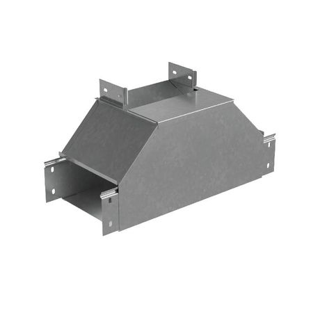 Отвод для лотка Т-образ. вертикал. 80х100мм вверх с разворотом трассы на 90град. "ПЛЮС" HD85 КМ PL18220 КМ-Профиль