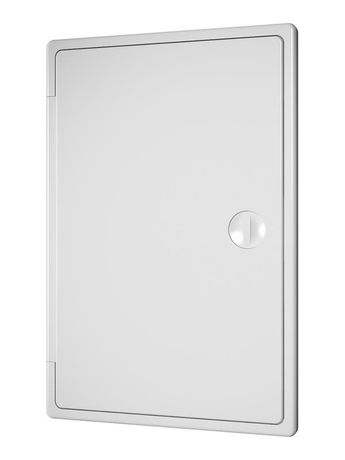 Люк-дверца ревизионная накладная 150х200мм с ручкой-задвижкой АБС бел. EVECS ЛТ1520П ЭРА