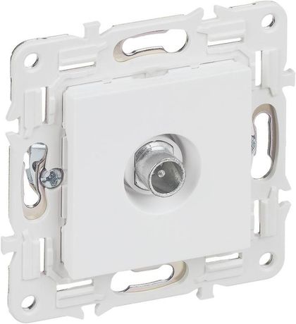 Розетка телевизионная проходная TV SKANDY SK-A17W арктич. бел. IEK SK-A10-P-K01